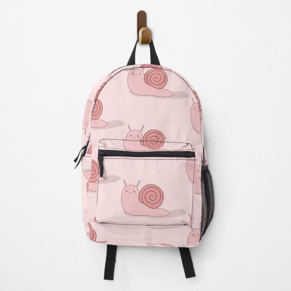 Item preview, Kawaii Pink Snail with Slime Trail designed and sold by ShyHomebodyClub.