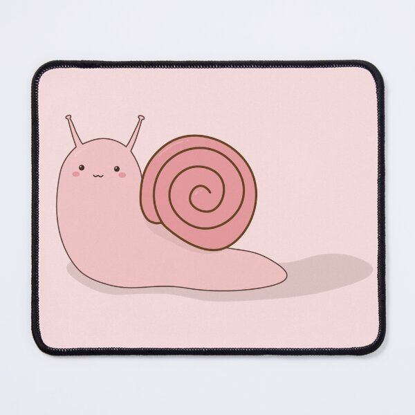 Item preview, Kawaii Pink Snail with Slime Trail designed and sold by ShyHomebodyClub.