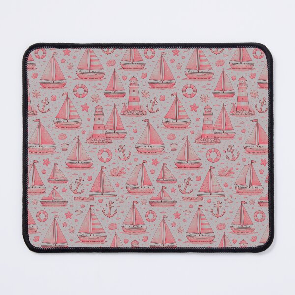 Item preview, Nautical Sailboat Peach Pink designed and sold by ChristinasMess.
