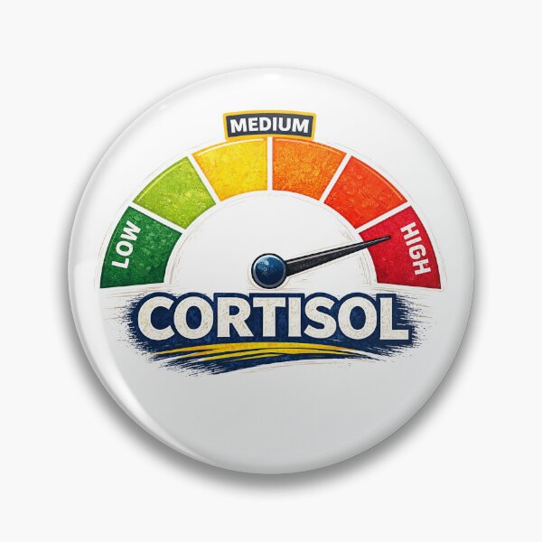 Item preview, Maxed Out Cortisol – Stress Level High Gauge Graphic designed and sold by Wicked.Teez.