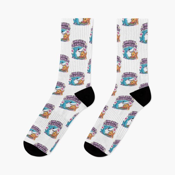 Item preview, Unlikely Friendships Shark & Goldfish T-Shirt – Cute Kawaii Reading Ocean Animal Design for Book Lovers & Kids designed and sold by GemBob Creations.