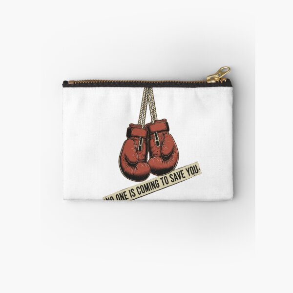 Item preview, NO ONE IS COMING TO SAVE YOU – Vintage Boxing Gloves Gym Training Design designed and sold by BuiltByDiscipline.