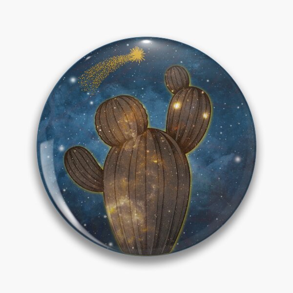 Item preview, Luminous Cactus Galaxy Shooting Star Art designed and sold by 3DDesignSpot.