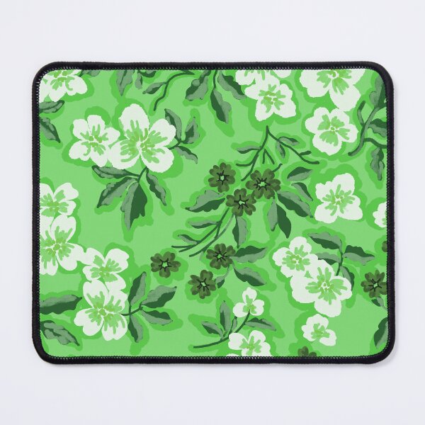 Item preview, Sunlit Petals-Monochrome Mist Green Harmony designed and sold by Fabricatemyart.
