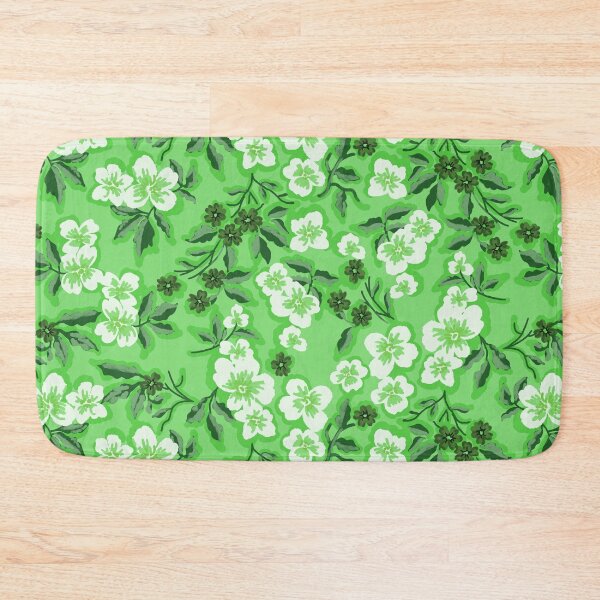 Item preview, Sunlit Petals-Monochrome Mist Green Harmony designed and sold by Fabricatemyart.