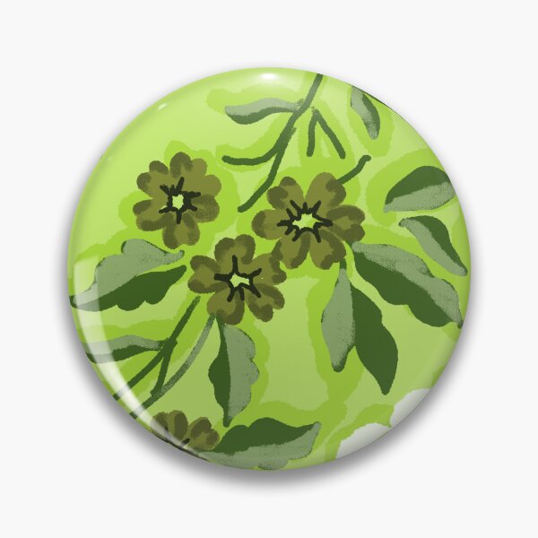 Item preview, Sunlit Petals-Monochrome Green Harmony designed and sold by Fabricatemyart.