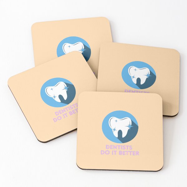 Item preview, Dentists Do It Better – Funny Dentist Quote with Tooth Illustration Frame designed and sold by DesignsVault.
