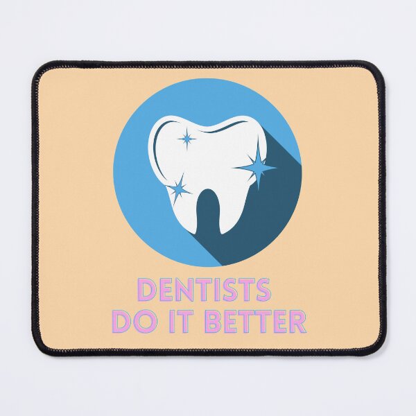 Item preview, Dentists Do It Better – Funny Dentist Quote with Tooth Illustration Frame designed and sold by DesignsVault.