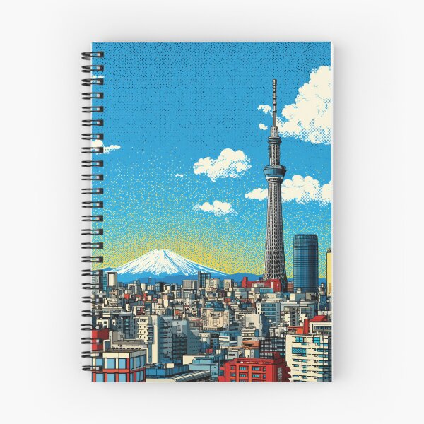 Item preview, Tokyo Pop Art – Skytree & Mount Fuji designed and sold by SkylineVistas Designs.
