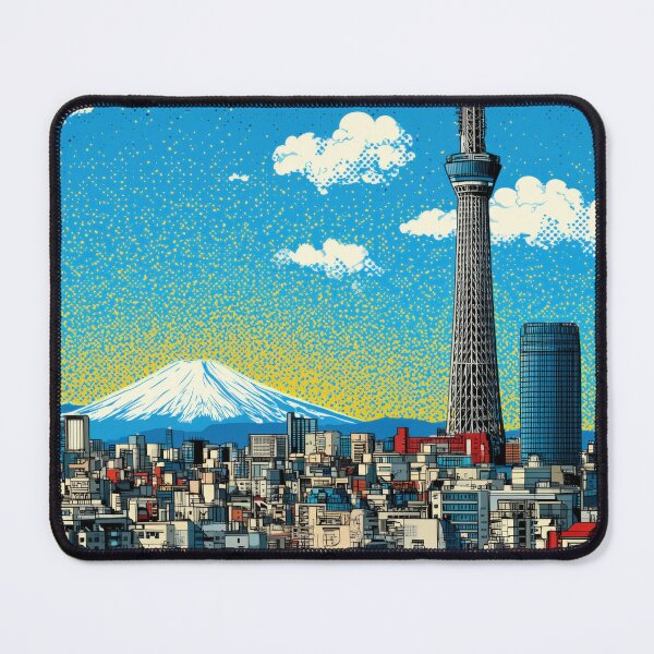Item preview, Tokyo Pop Art – Skytree & Mount Fuji designed and sold by SkylineVistas Designs.