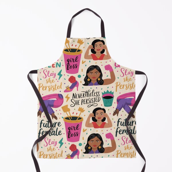 Item preview, Slay Queen Girl Boss Pattern – Feminist Empowerment Quotes   designed and sold by Midnight Veil Designs.