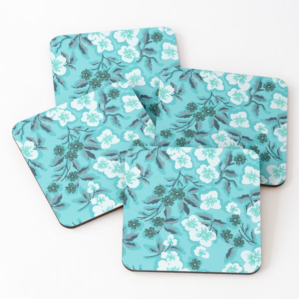 Item preview, Sunlit Petals-Monochrome Sky Blue Aura Harmony designed and sold by Fabricatemyart.
