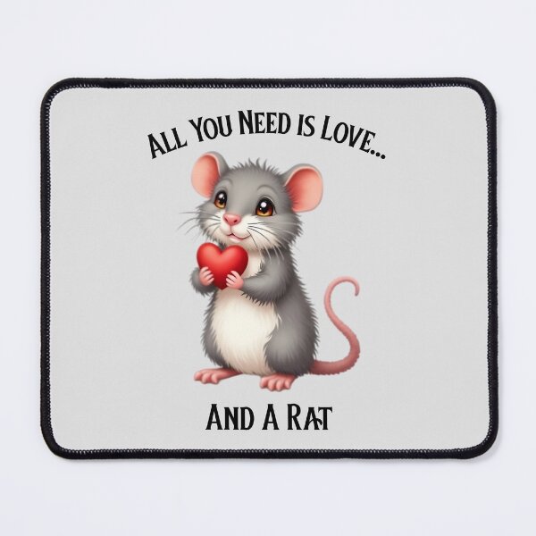 Item preview, All You Need is Love... and a Rat Pet Rat designed and sold by Sachie's Studio.