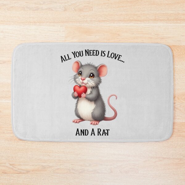 Item preview, All You Need is Love... and a Rat Pet Rat designed and sold by Sachie's Studio.