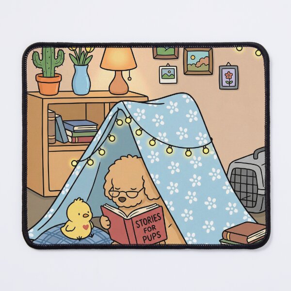 Item preview, Cozy Bedtime Storytime in Blanket Fort designed and sold by AbstractAuraArt.