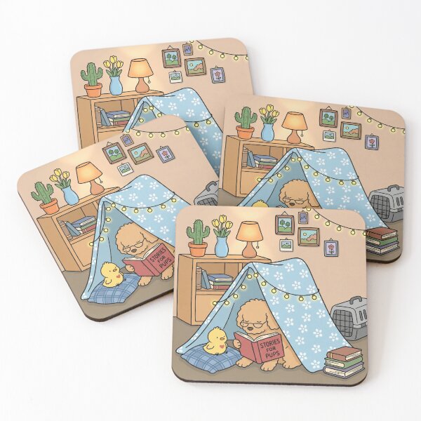 Item preview, Cozy Bedtime Storytime in Blanket Fort designed and sold by AbstractAuraArt.