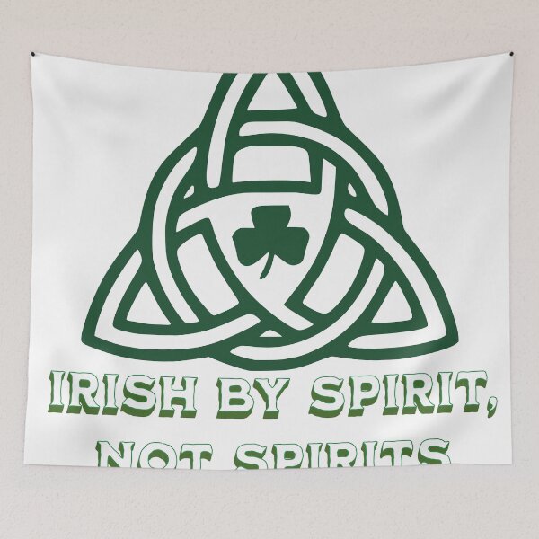 Item preview, Irish by Spirit Not Spirits Shirt | St Patricks Day Sober Tee | Celtic Trinity Knot Shirt | Shamrock Sober Gift designed and sold by rvanderveken.