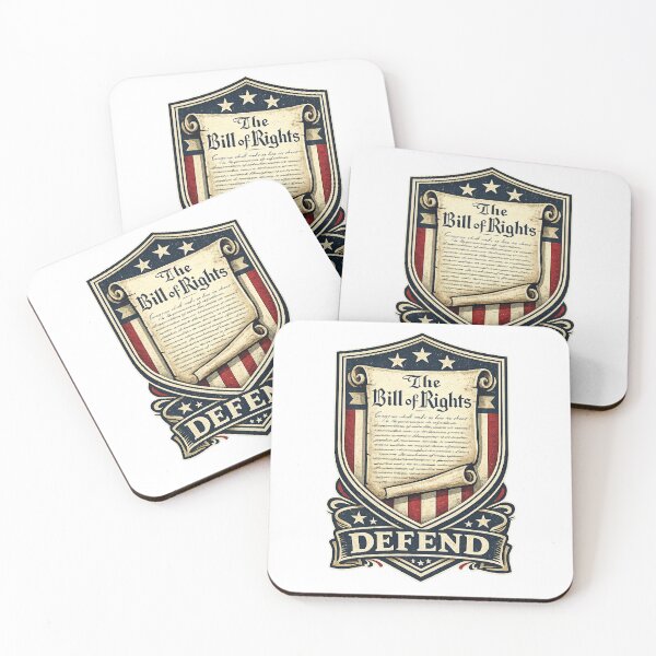 Item preview, Defend The Bill of Rights Patriotic Shield Protest  designed and sold by The Junto Shop.