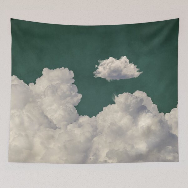 Item preview,  Emerald Cloud Dream – Soft Sky Aesthetic for Bedding & Bathroom designed and sold by artstudionadja.