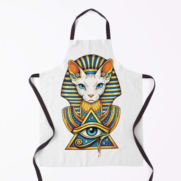 Item preview, Divine Protector: Sphynx Pharaoh Cat with Eye of Horus | Ancient Egypt Art designed and sold by GulfSignature.