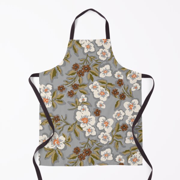 Item preview, Sunlit Petals-Silver Gray-Camel-Chestnut Brown designed and sold by Fabricatemyart.