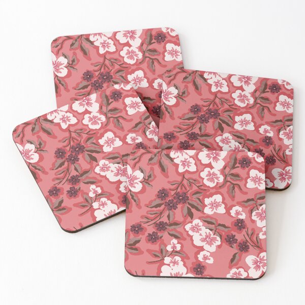 Item preview,  Sunlit Petals-Monochrome Rosy Red Harmony designed and sold by Fabricatemyart.