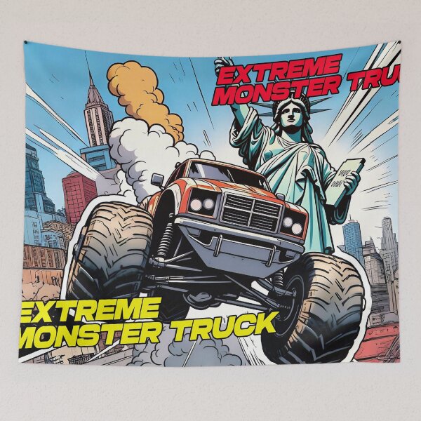 Item preview, EXTREME MONSTER TRUCK AT THE STATUE OF LIBERTY #7 designed and sold by UrbanTRIP.