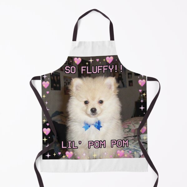 Item preview, 2000s Retro Pomeranian Puppy PFP - SO FLUFFY Glitter Graphic designed and sold by Pokah79.
