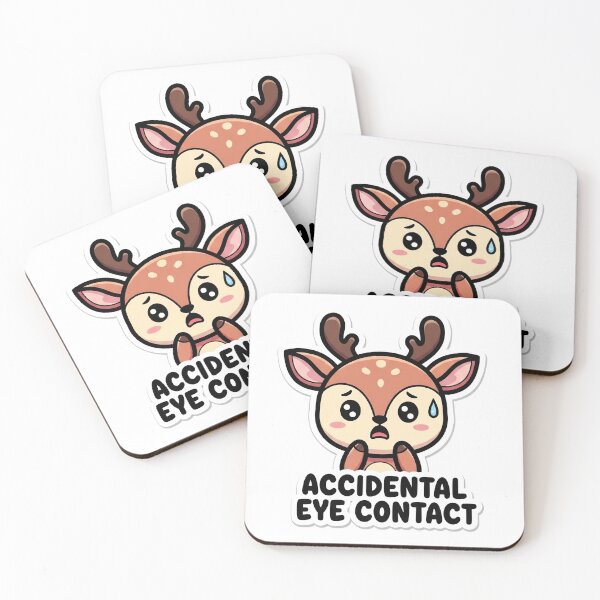 Item preview, Accidental Eye Contact - Cute Deer designed and sold by artaipix.