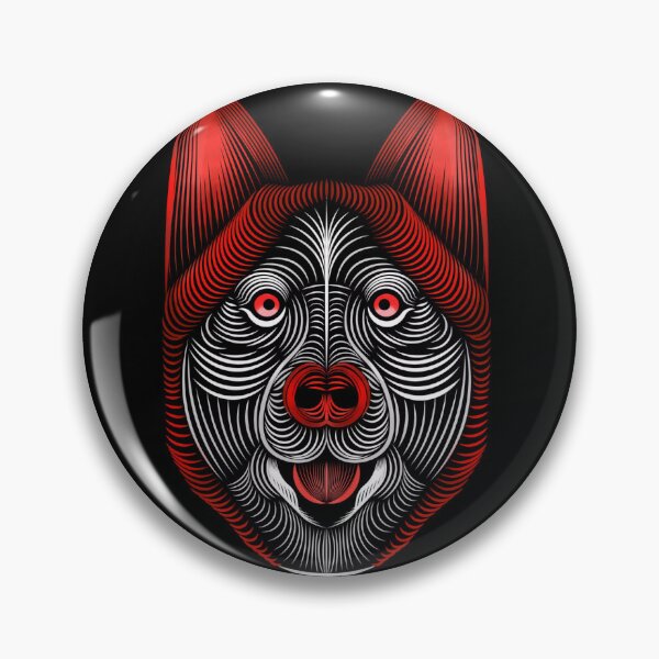 Item preview, Trippy husky graphic designed and sold by m0rg4n-exe.