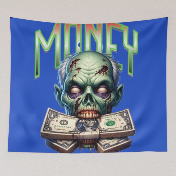 Item preview, Green Zombie and Dollar Bills designed and sold by WAKYSHOP.