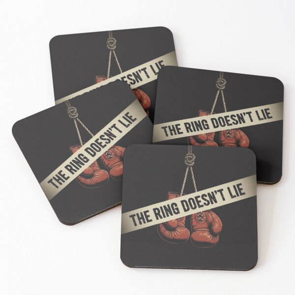 Item preview, THE RING DOESN'T LIE - Vintage Boxing Gloves Gym Training Design designed and sold by BuiltByDiscipline.