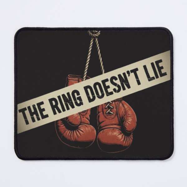 Item preview, THE RING DOESN'T LIE - Vintage Boxing Gloves Gym Training Design designed and sold by BuiltByDiscipline.