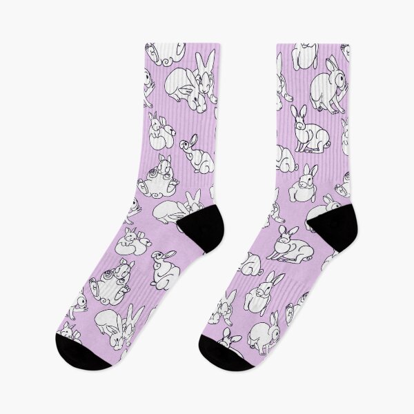 Item preview, Stylized Bunnies on Lilac designed and sold by JamieWetzel.