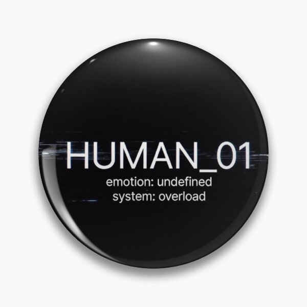 Item preview, Human_01 – System Overload Minimalist Cyberpunk Typography Design designed and sold by RMProject.