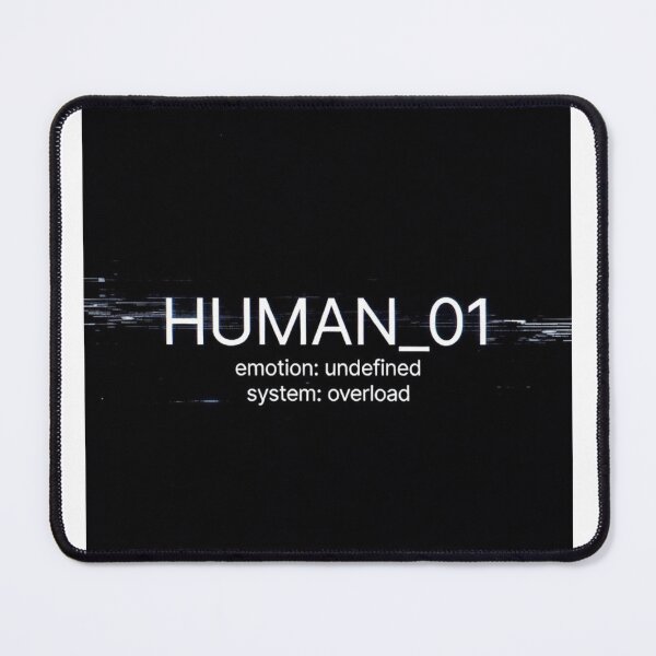 Item preview, Human_01 – System Overload Minimalist Cyberpunk Typography Design designed and sold by RMProject.