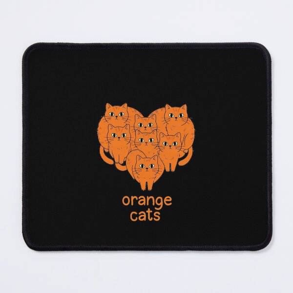 Item preview, Heart Orange Cats - Orange Cat Love 4/4 designed and sold by Beachy.