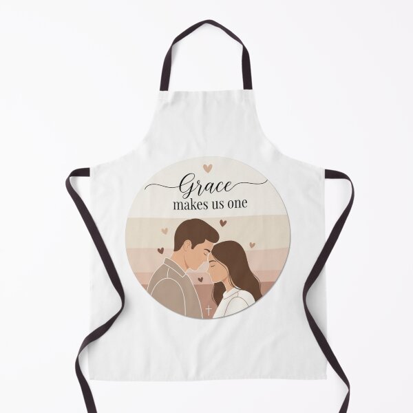 Item preview, Grace Makes Us One Christian Couple Sticker designed and sold by Illustrated Faith.