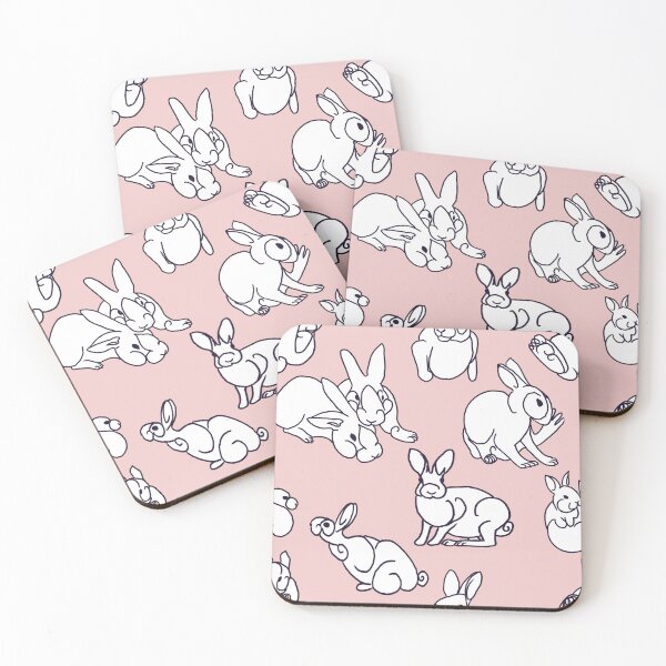 Item preview, Stylized Bunnies on Pink designed and sold by JamieWetzel.