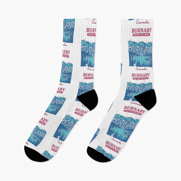 Item preview, Burnaby BC Canada Cute Realistic Blue Skyline Citscape designed and sold by HowToCanadian.