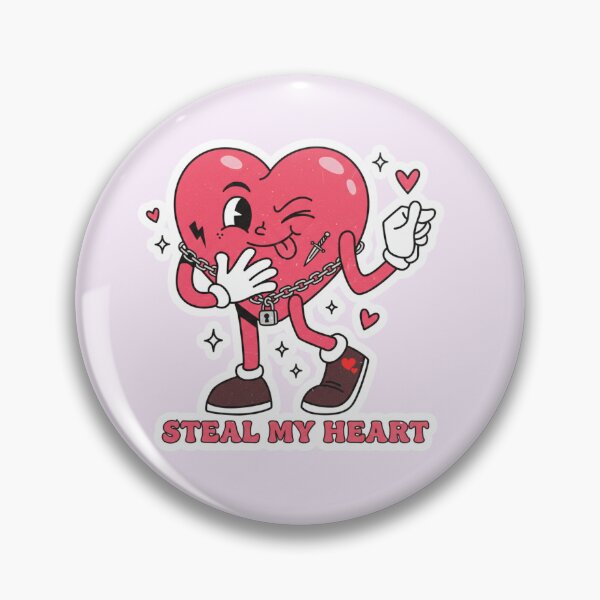 Item preview, Retro Heart Bandit Steal My Heart designed and sold by ValeriValera.