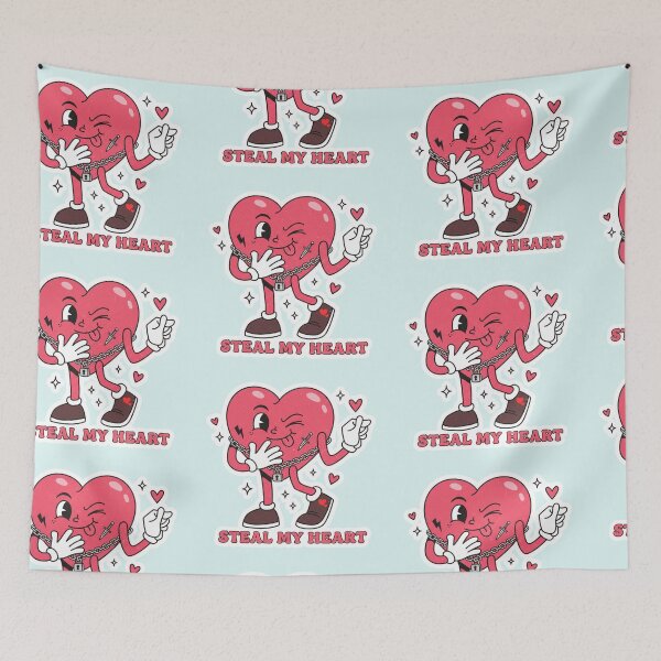 Item preview, Retro Heart Bandit Steal My Heart designed and sold by ValeriValera.
