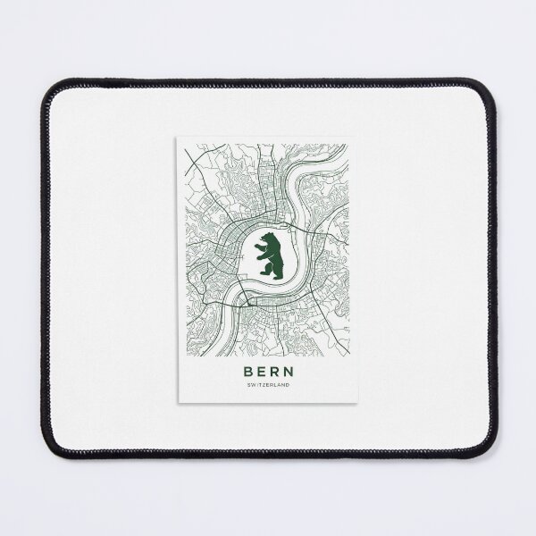 Item preview, Bern Switzerland Bear City Map designed and sold by AbanoubStore.