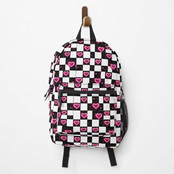 Item preview, Checkered Flag Pixel Fun Pink Hearts designed and sold by ChristinasMess.