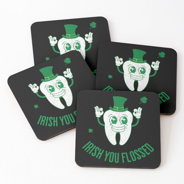 Item preview, Irish You Flossed St Patricks Day Dental Tooth Dentist Humor designed and sold by UniTeeCo.