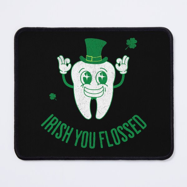 Item preview, Irish You Flossed St Patricks Day Dental Tooth Dentist Humor designed and sold by UniTeeCo.