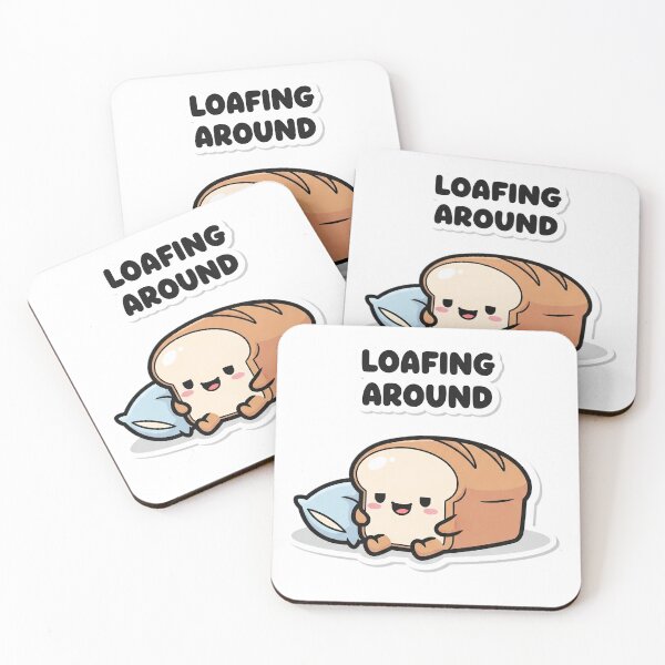 Item preview, Loafing Around - Cute Toast designed and sold by artaipix.