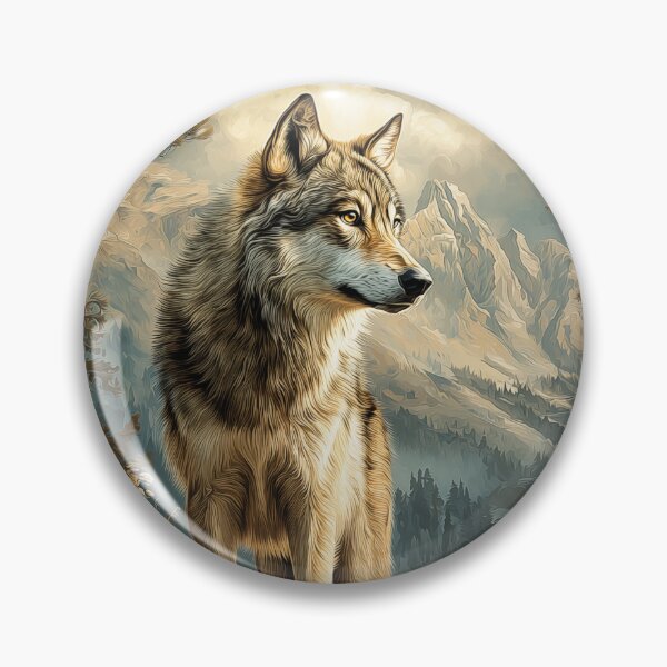 Item preview, Wolf in mountains designed and sold by PetsArt.