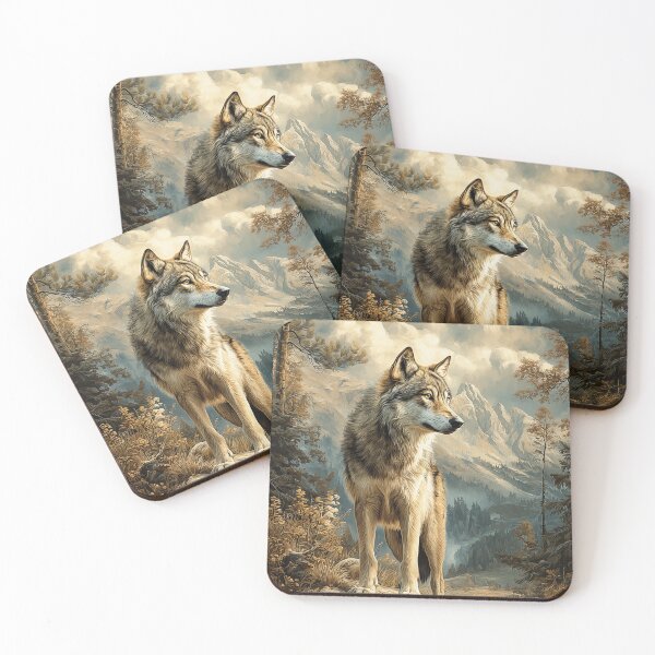 Item preview, Wolf in mountains designed and sold by PetsArt.