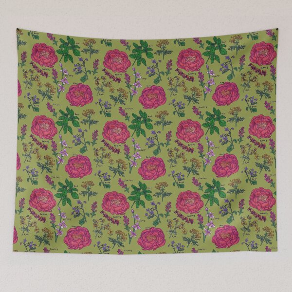 Item preview, Victorian Flower Language "I hate you" Large Scale Chartreuse designed and sold by JamieWetzel.